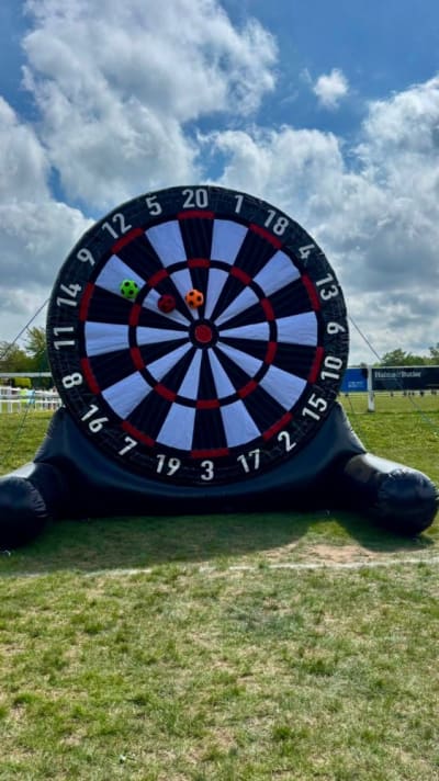 Dart Board, a inflatable game for hire from Harry's Quads 'N' Castles