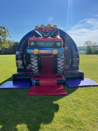 3D Monster Truck Jump and Slide, a bounce and slide combo for hire from Crockerz Castles