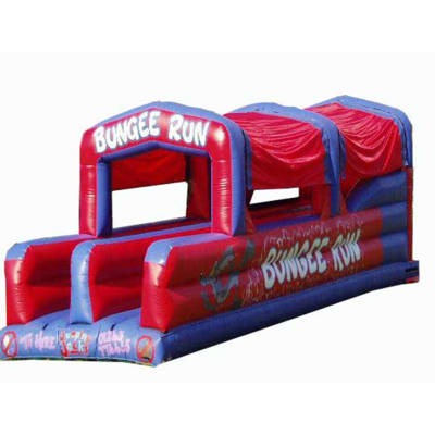 Roofed Bungee Run, a assault course for hire from Jumping Jacks