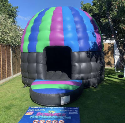 Disco Dome (15x17ft Adult & Child), a disco dome for hire from The Bounce Generation