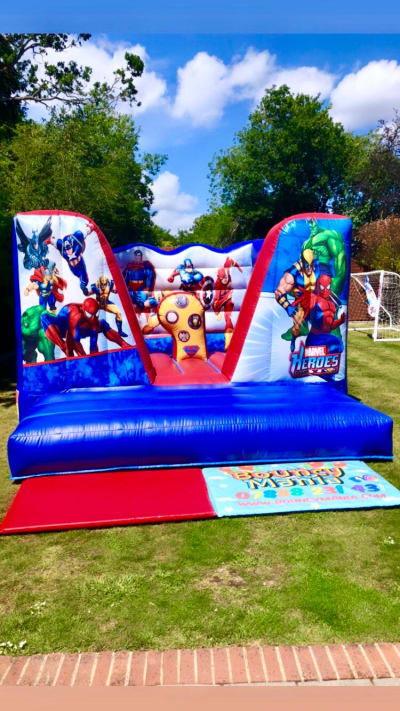 Low Height Superhero Castle, a bouncy castle for hire from Bouncy Mania