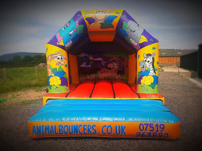 Jungle Bouncy Castle Hire, a bouncy castle for hire from Animal Bouncers