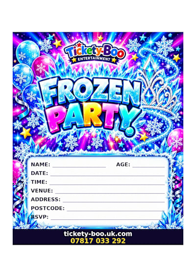 Frozen Party printable party invitation