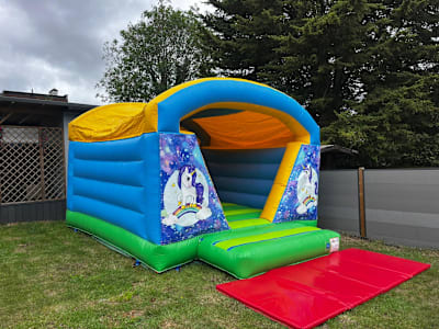 Unicorn Bouncy Castle, a bouncy castle for hire from Harry's Quads 'N' Castles