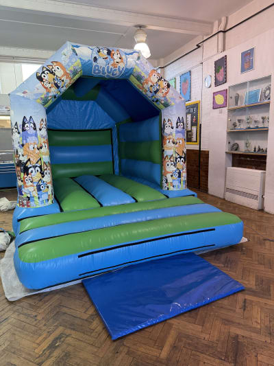 12ft x 12ft Bluey Theme Bouncy Castle, a bouncy castle for hire from SK Hire Events