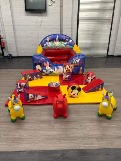 Micky mouse Soft play & Ball pit package, a party package for hire from Let's Make Memories