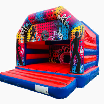 15' x 15' Adult Disco Castle, a adult bouncy castle for hire from Epic Inflatables & Soft Play Hire