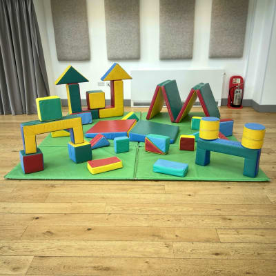 30 Piece Multi-Coloured Soft Play Set, a soft play set for hire from Bounce Again