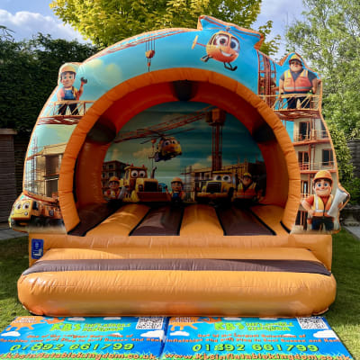 Construction Bouncy Castle, a bouncy castle for hire from KBS Inflatable Kingdom