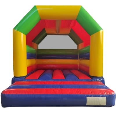 15' x 15' Adult Multi-Coloured Castle, a adult bouncy castle for hire from Epic Inflatables & Soft Play Hire