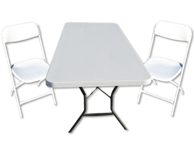 Tents, Tables, and Chairs