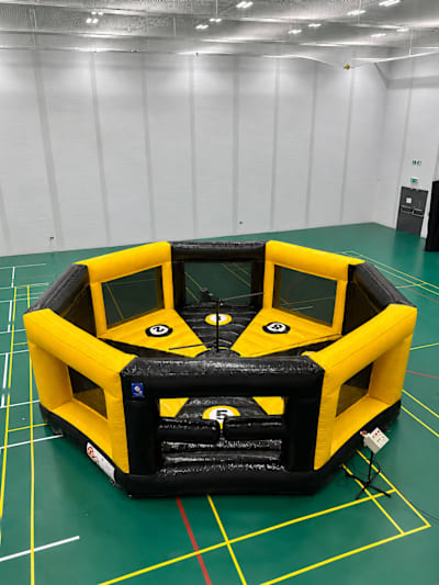 Last Man Standing, a inflatable game for hire from Wazoggies Bounce House
