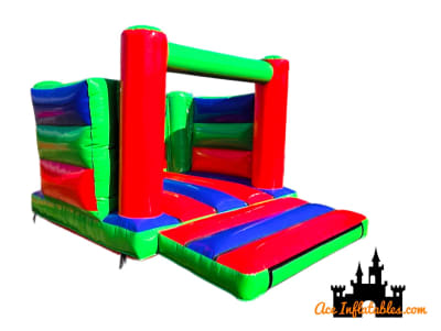 Red Blue and Green Tower Bouncy Castle 11ft x 14ft, a bouncy castle for hire from Ace Inflatables