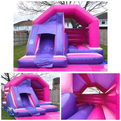 Bounce & Slide 5, a bounce and slide combo for hire from BJ's Bouncy Castles & Soft Play Hire
