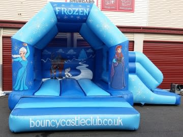 Frozen Slide Combo, a bounce and slide combo for hire from Bouncy Castle Club