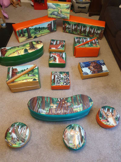 Gruffalo softplay, a soft play set for hire from Bounce About Sussex