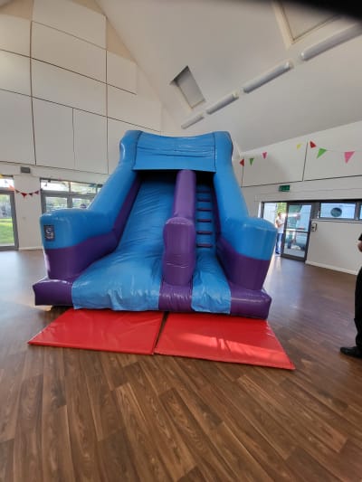 Party Time 10ft Slide, a inflatable slide for hire from Kendall's Castles