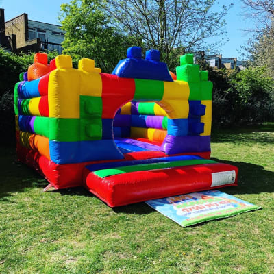 Lego Castle, a bouncy castle for hire from Let's Make Memories