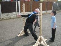 Limbo, a inflatable game for hire from Bouncy Castle Club