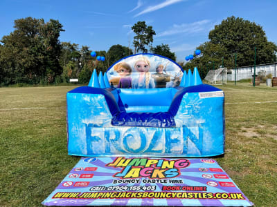 Frozen Air Juggler Ball Pond, a soft play set for hire from Jumping Jacks Bouncy Castles