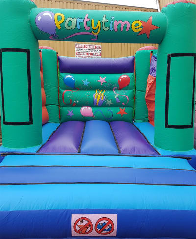 F Adult Party Time 13ftx15ft X 9ft 6 High Bouncy Castle Softplay And Mascot Hire In Dagenham Enfield Ilford Wanstead Chingford Romford Chadwell Heath London