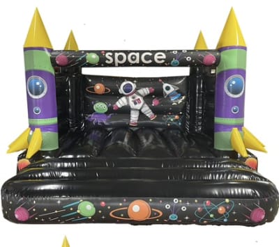 Space Themed Bouncy Castle, a bouncy castle for hire from Happy Days Bouncy Castles