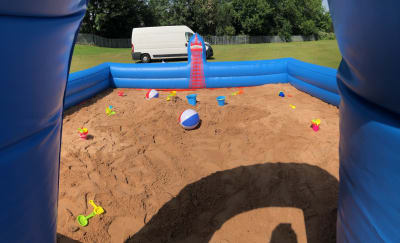 inflatable sand pit