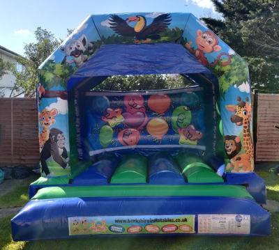 Jungle Fun, a bouncy castle for hire from Berkshire Inflatables