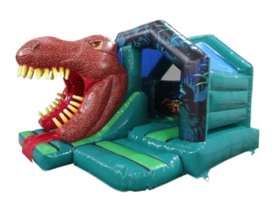 3D Dinosaur with Slide, a inflatable slide for hire from Chloe's Castles