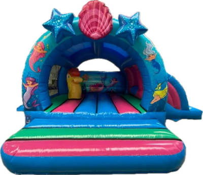 Mermaid Bounce N Slide, a bounce and slide combo for hire from Playdays Parties