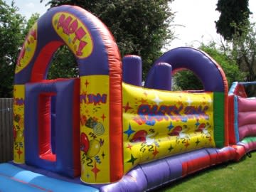 2 Part Obstacle Course, a assault course for hire from Bouncy Castle Club