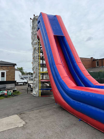 Bungee Trampolines with Climbing Wall hire