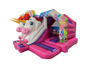 3D Unicorn Bouncy Castle, a bouncy castle for hire from Kendall's Castles