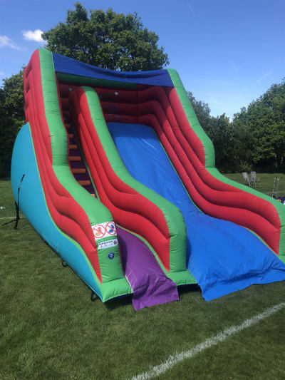 Giant Mega Slide, a inflatable slide for hire from Rick's Castles