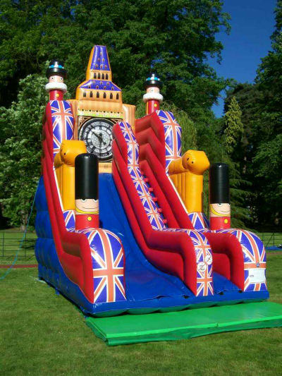 20ft London Giant Slide, a inflatable slide for hire from Jump & Bounce