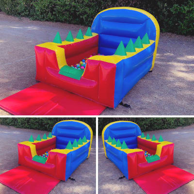 Ball Pond Air Juggler Multi Colour, a soft play set for hire from Bromley Bouncy Castles