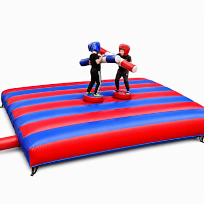 Gladiator Duel, a inflatable game for hire from Mr Bouncy Castle