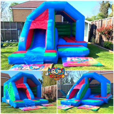 Bounce & Slide 1, a bounce and slide combo for hire from BJ's Bouncy Castles & Soft Play Hire