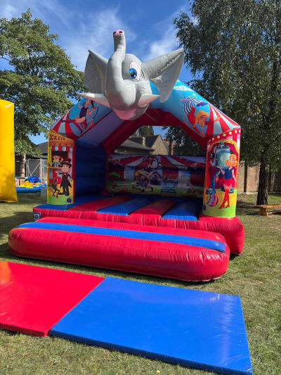 12ft x 12ft 3D Circus A Frame Bouncer, a bouncy castle for hire from Bouncing Happy
