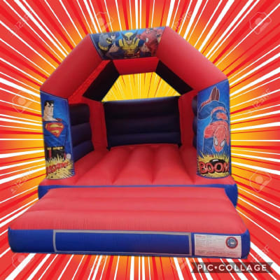 Superhero Bouncy Castle, a bouncy castle for hire from Jumptastic Bouncy Castles