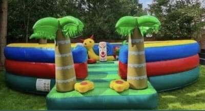 Toddler Island, a toddler inflatable for hire from Bouncy Castle Factory