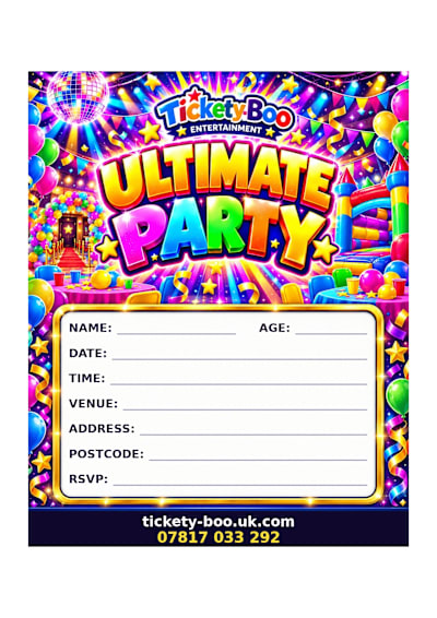 Ultimate Party printable party invitation