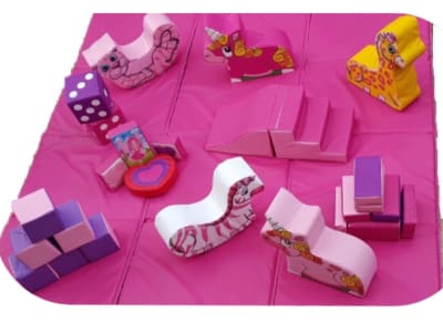 Girly Princess soft play, a soft play set for hire from Bouncy Castles Surrey