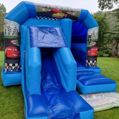 Cars combo, a bouncy castle for hire from Bounce About Sussex