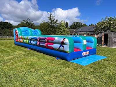 Bungee Run, a assault course for hire from Bounce Again
