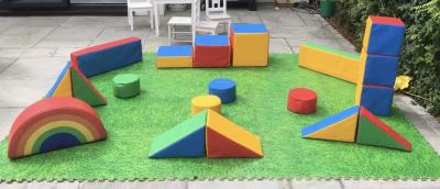 Rainbow Soft Play, a soft play set for hire from Chloe's Castles