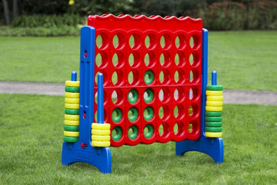 Large Connect 4, a inflatable game for hire from Wizard Bouncy Castles