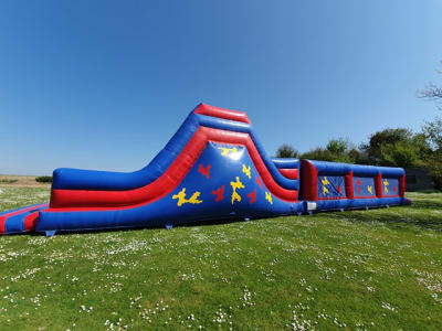 65ft Mega Obstacle Course, a assault course for hire from Crockerz Castles