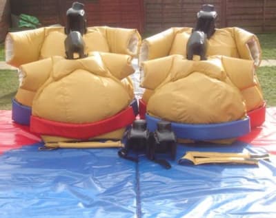 x Sumo Suits Children, a inflatable game for hire from Jump & Bounce
