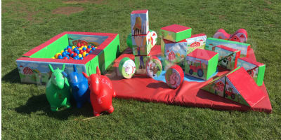 Farmyard Softplay, a soft play set for hire from Bounce Mania